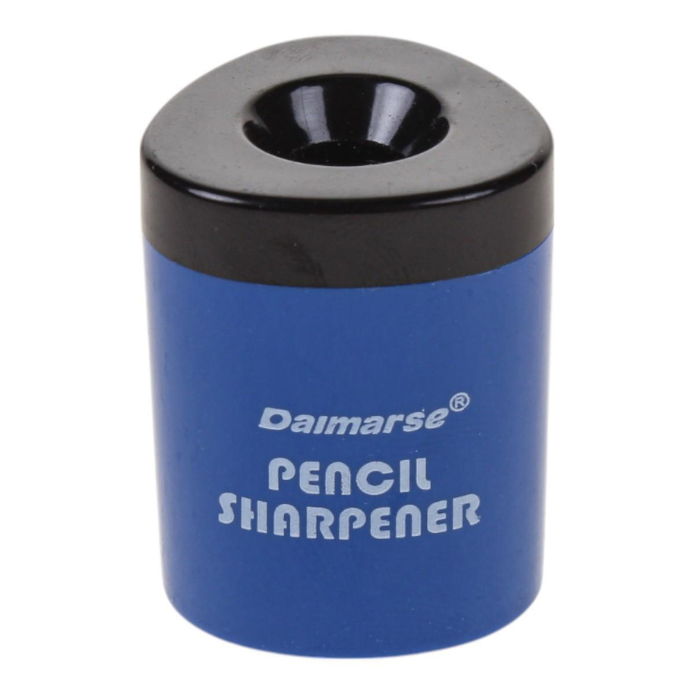 Точилка "Офис" с контейнером, 1 отверстие, 3 цвета микс