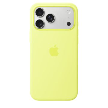 Apple Silicone Case with MagSafe iPhone 17 Pro Max Neon Yellow