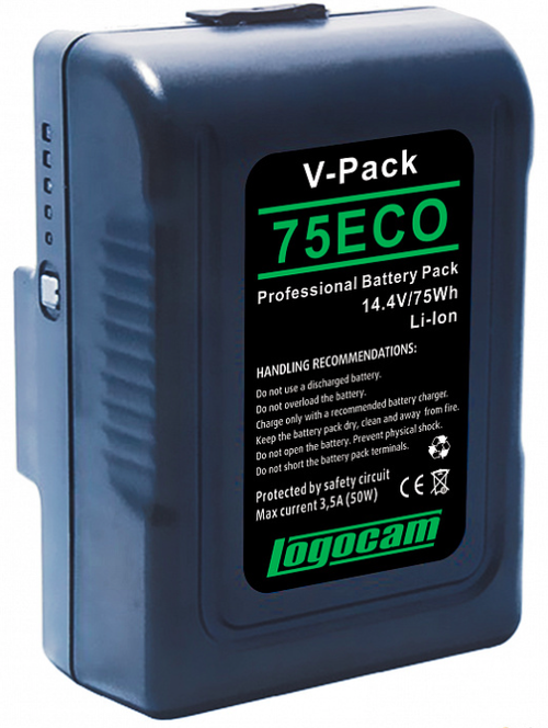 Литий-ионная аккумуляторная батарея Logocam V-Pack 75 ECO