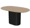 Стол обеденный Type овальный 140*85 см (натуральный дуб, черный)