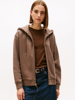 Худи на молнии Tommy Hilfiger Relaxed Fit Zip Hoodie Hot Coco