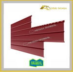 Сайдинг металлический L -Брус Norman MP ПЭ- RALL 3011 Красно-коричневый-, 0.5мм