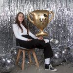 Шар (31''/79 см) Фигура, Кубок Выпускника, Золото, Сатин, 1 шт.