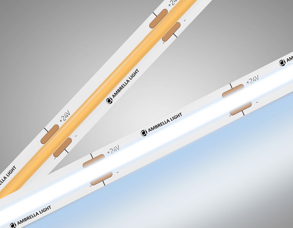 Ambrella Светодиодная лента Ambrella Light GS4753 COB 528Led/14W m/ 24V IP20 6500K/ 5m*10mm*2mm (2 конт.) LED Strip 24V GS4753