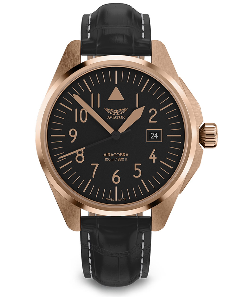 Чаcы кварцевые AVIATOR AIRACOBRA TYPE A V.1.38.2.316.4 мужские