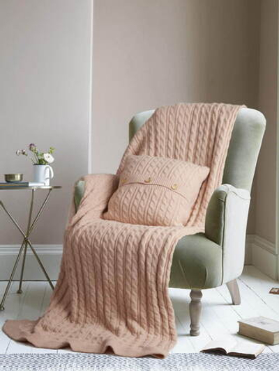 Джовани (пепельная роза) плед 100х140