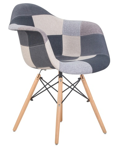 Стул обеденный DOBRIN DAW RACHEL, ножки светлый бук, сиденье 002 Puzzle