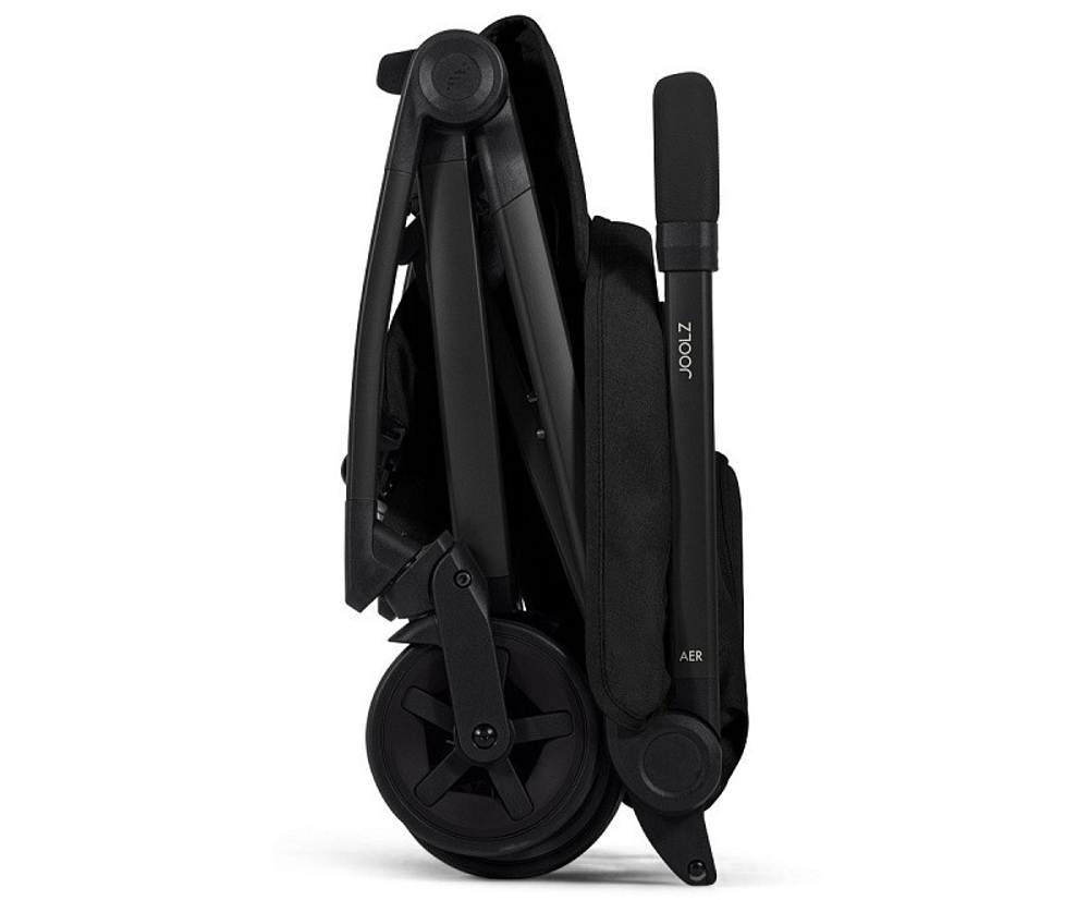Детская прогулочная коляска Joolz Aer 2 с бампером и реверсивным блоком Space Black