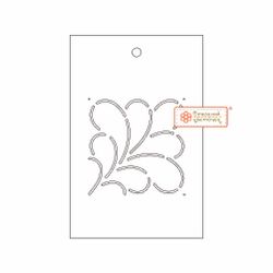 Шаблон для стежки "Перо - 4" (арт. T33)