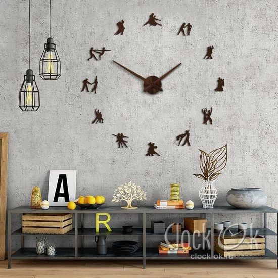 Настенные 3D часы World Dance