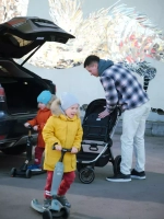 Коляска детская "FLEX GRAND" (2в1) RA072 Midnight Black + сумка