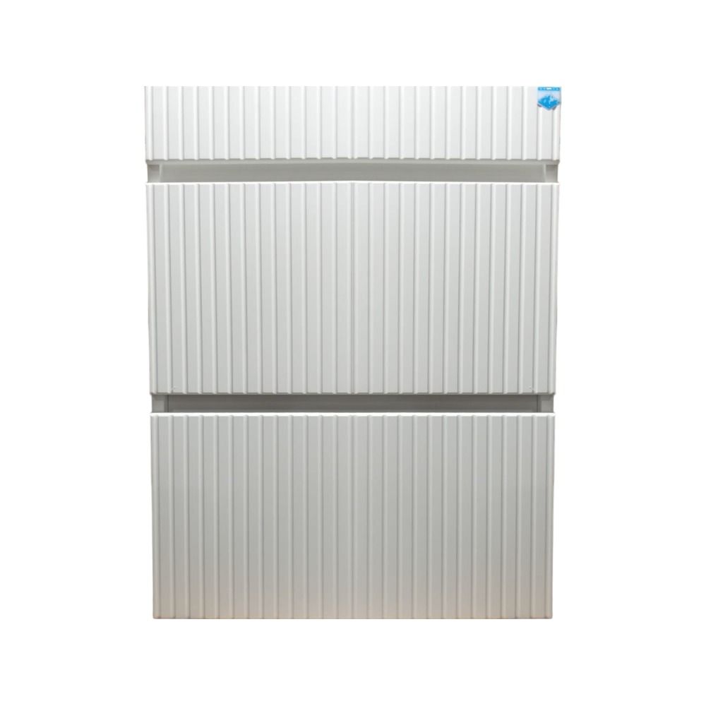 Тумба Style Геометрия Вертикаль X2 Breeze 60, напольная, 2 ящик, белая
