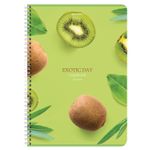 Тетрадь А4, 96 л., BRAUBERG, гребень, клетка, матовая ламинация, "Exotic", 404062, 4шт