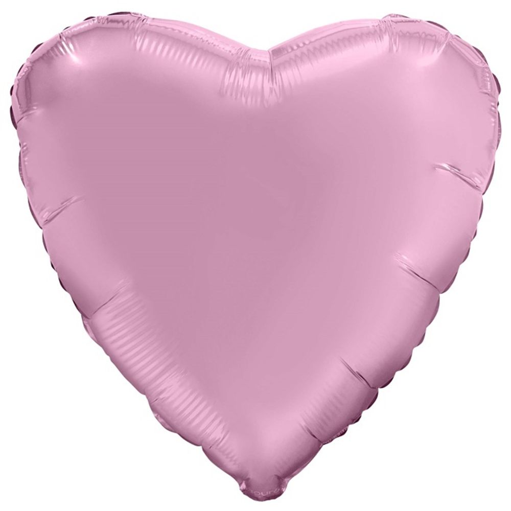 Шар Agura сердце 18&quot; сатин розовый фламинго #758168