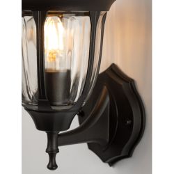 Светильник уличный настенный ЭРА «Галатея» GBW-105-BL-0380 230В Е27 IP54 чёрный вверх | Садово-парковые светильники
