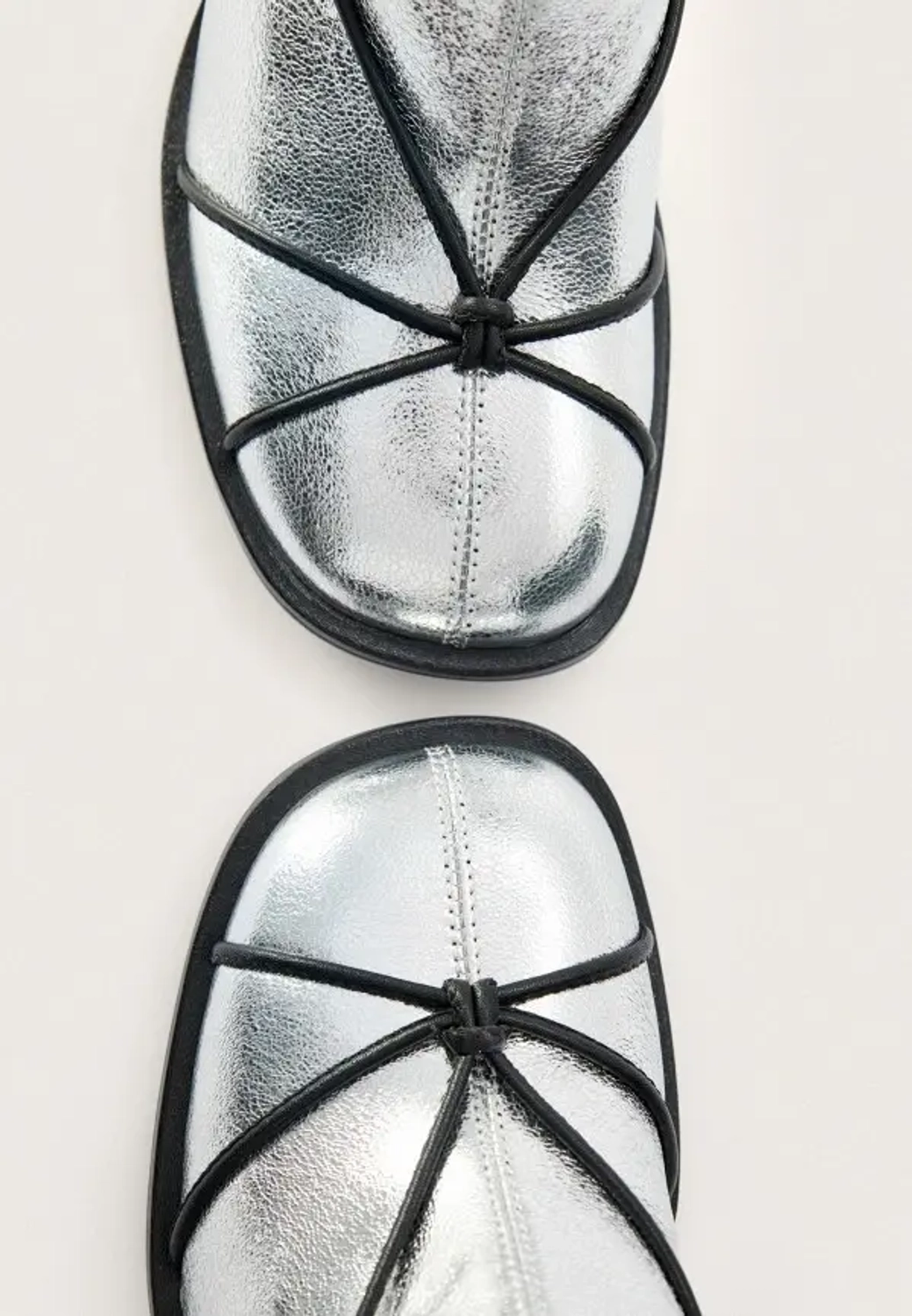 Ботильоны Grate x Choux, серебряные