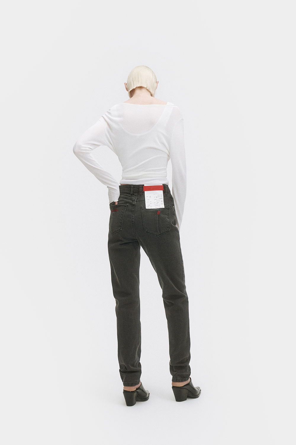 Джинсы женские узкие серого цвета Woman Jeans Slim Grey