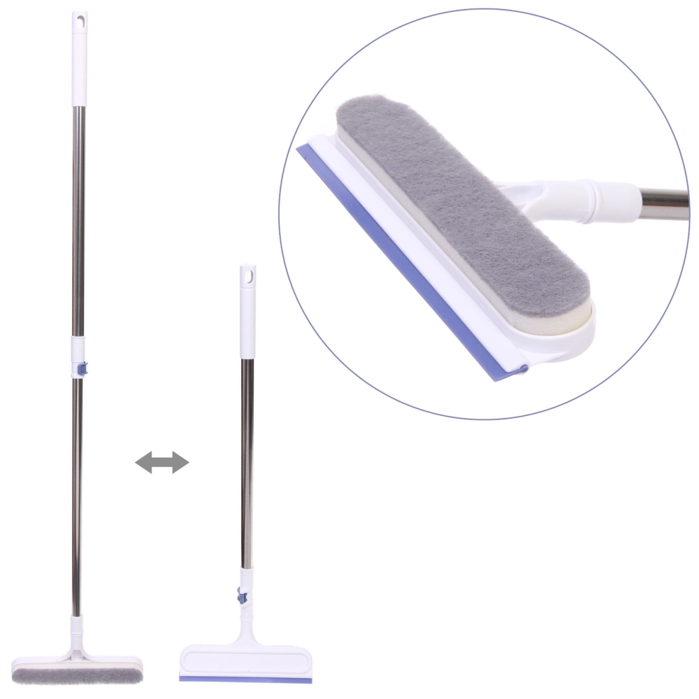 Окномойка для мытья стекол телескопическая ручка 115см абразивная губка 25см