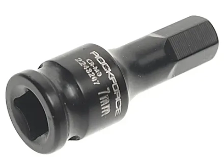 Головка-бита 7мм 1/4" 6-гранная ударная L= 40 мм ROCKFORCE RF-2243207