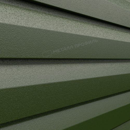 Сайдинг металлический Корабельная доска VIKING MP 0,45мм RALL 6007-Бутылочно-зеленый