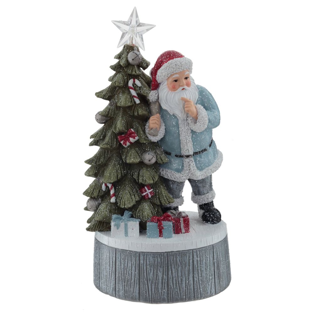 GAEM Фигурка декоративная с музыкой "Новый год" (3xLR44, прилаг.), L12 W11 H22,5 см, 2в.