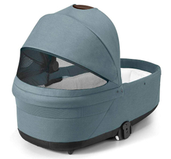 Коляска Cybex Balios S Lux TPE complete Cloud G Fog Grey 3 в 1 Stormy Blue с дождевиками
