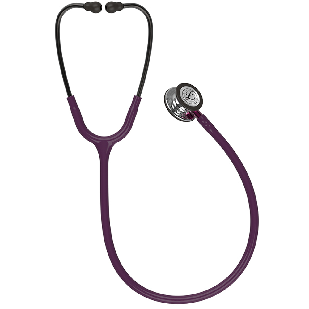 Стетоскоп Littmann Classic III, сливовый, зеркальная акустическая головка, розовый ствол (5960)
