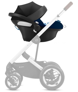 Коляска Cybex Talos S Lux SLV complete Aton B2 Bay Blue 3 в 1 Stone Grey с дождевиками
