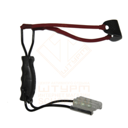 Рогатка MB с упором и потрантажем, складная, Black