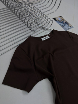 Футболка женская арт. 016 цвет "шоколадный"