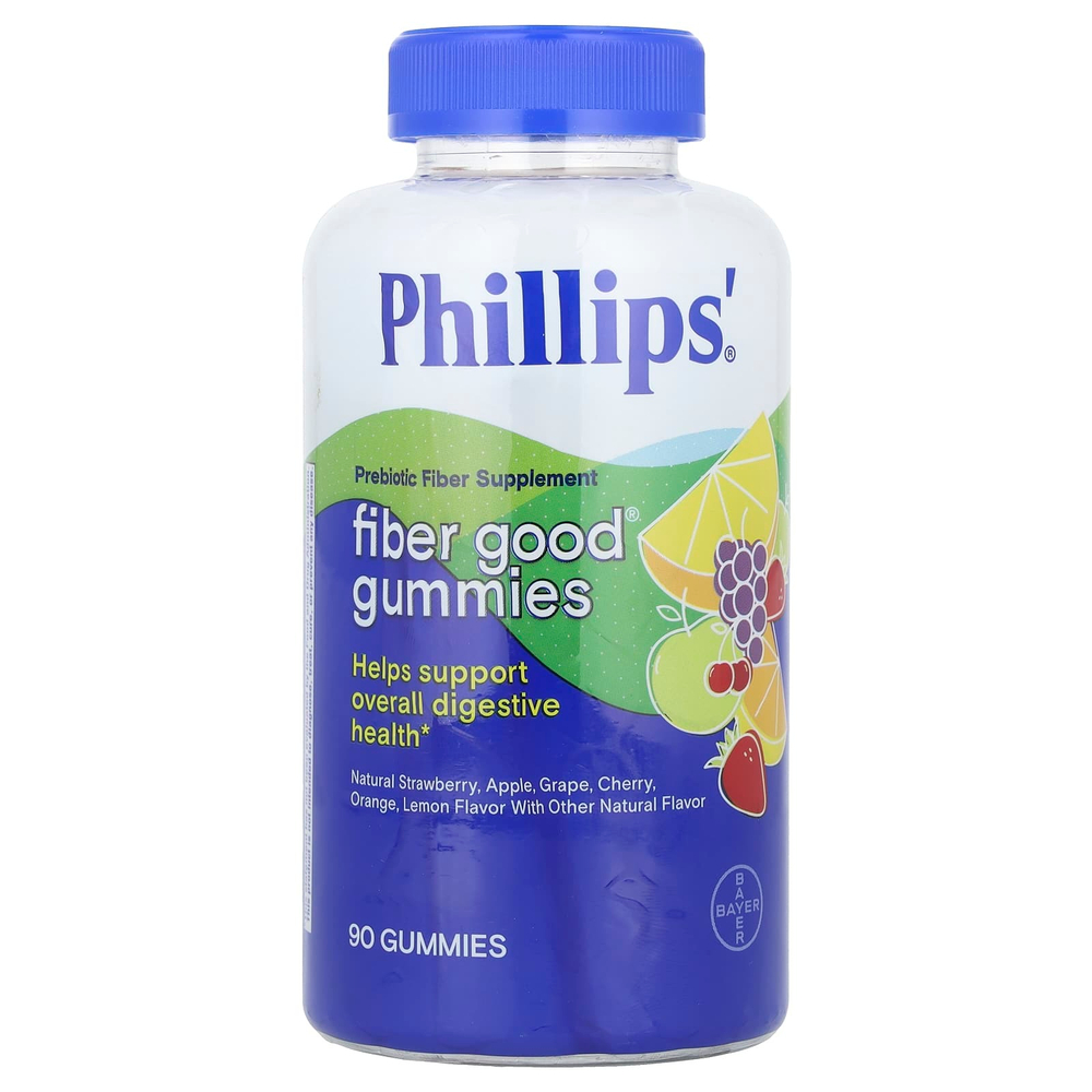 Phillip's, Fiber Good®, жевательные мармеладки, ассорти, 90 жевательных таблеток