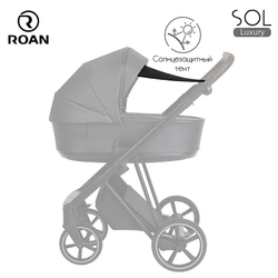 Детская коляска Roan Sol Luxury 3 в 1 с автокреслом Tutis Elo Lux EduSky Black RSL/4051 Taupe/Nikiel