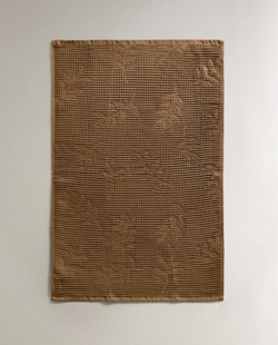 ZARA HOME КУХОННОЕ ПОЛОТЕНЦЕ С ВАФЕЛЬНЫМ УЗОРОМ, КОРИЧНЕВЫЙ