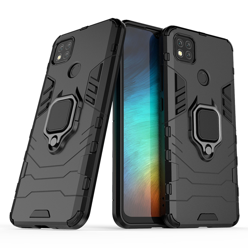 Противоударный чехол с кольцом Panther Case для Xiaomi Redmi 9C