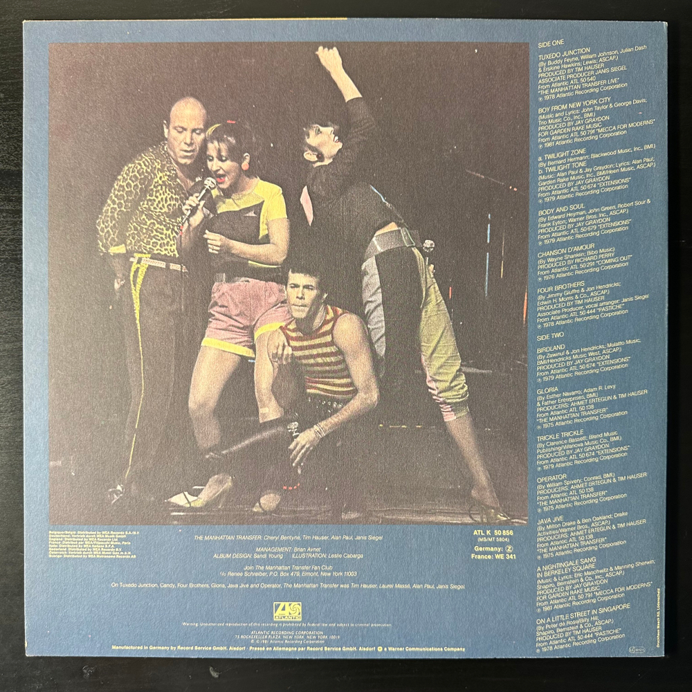 The Manhattan Transfer ‎– The Best Of The Manhattan Transfer (Германия 1981г.)