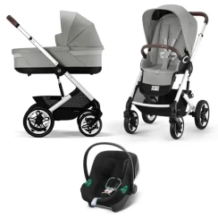 Детская коляска Cybex Talos S Lux 3 в 1 SLV Stone Grey