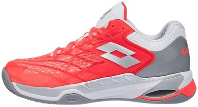 Женские Кроссовки теннисные Lotto Mirage 100 Clay W - fiery coral/all white