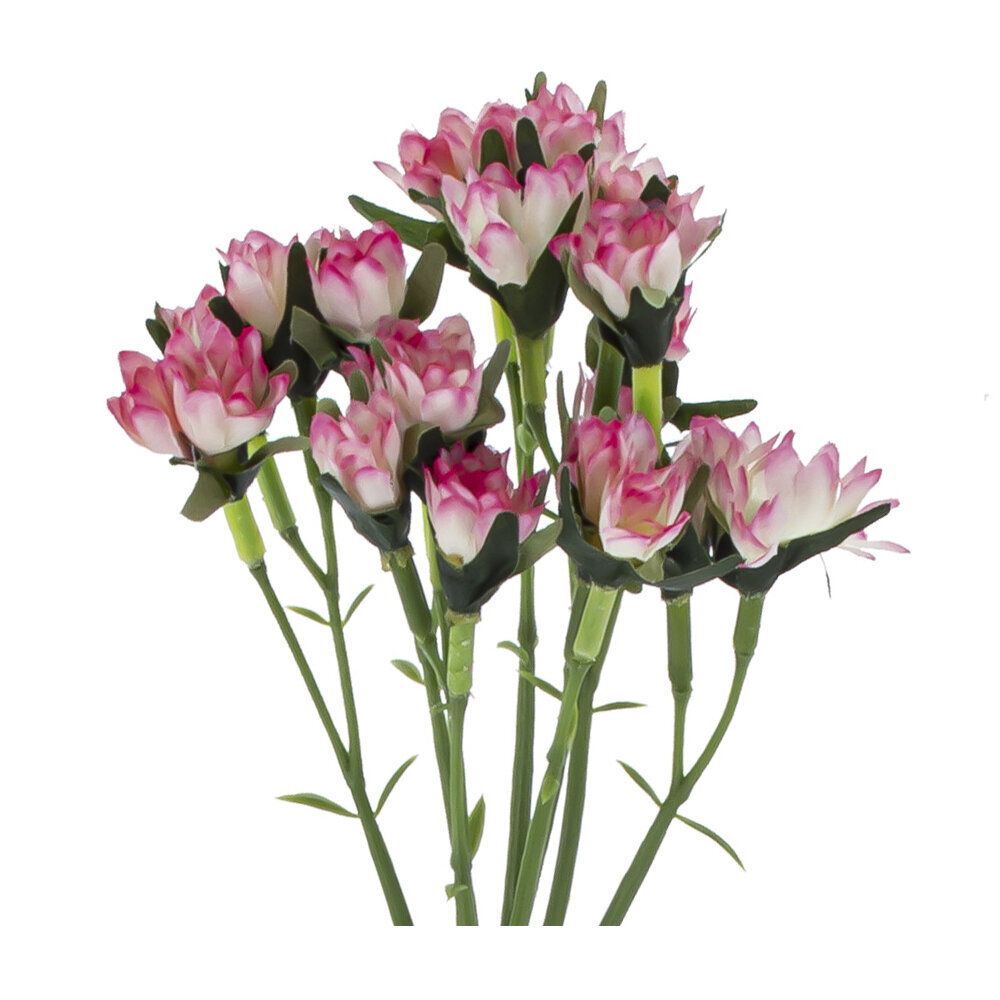 GAEM Цветок искусственный "Гвоздика кустовая", L19 W12 H60 см