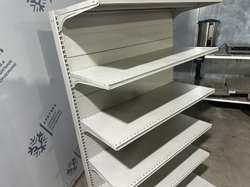 Стеллаж пристенный 1800м (бежевый/графит)