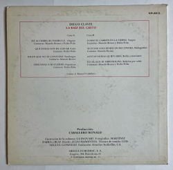 Винтажная виниловая пластинка LP Diego Clavel La Raiz Del Grito (Japan 1974) (Promo)
