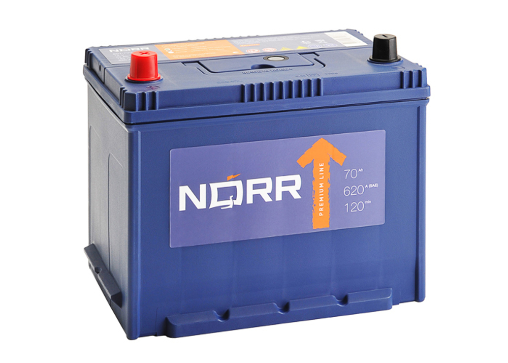 Аккумулятор 6СТ-70 VL, о.п., R+, NORR (JIS)
