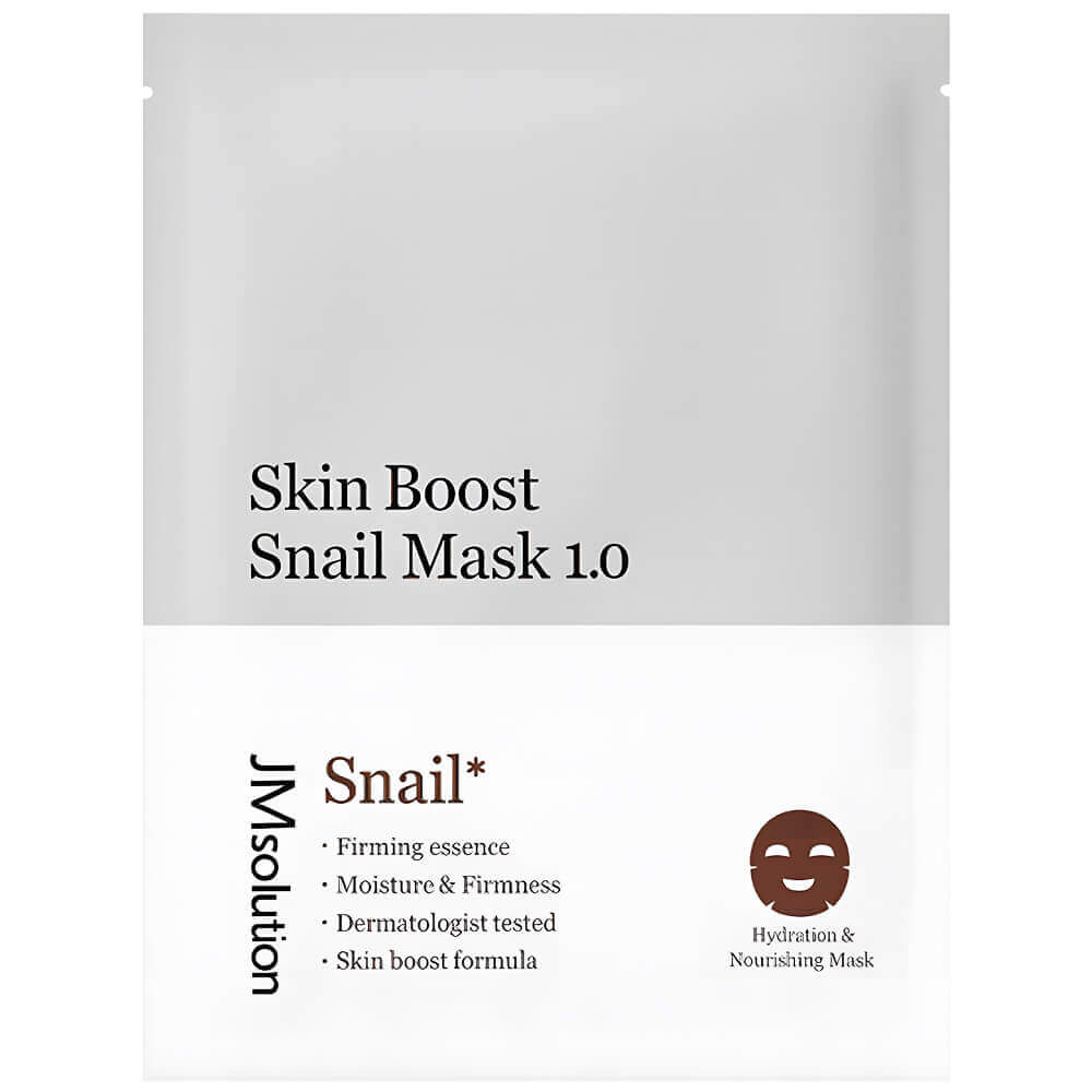 Тканевая маска-бустер с муцином улитки JMsolution Skin Boost Snail Mask 1.0