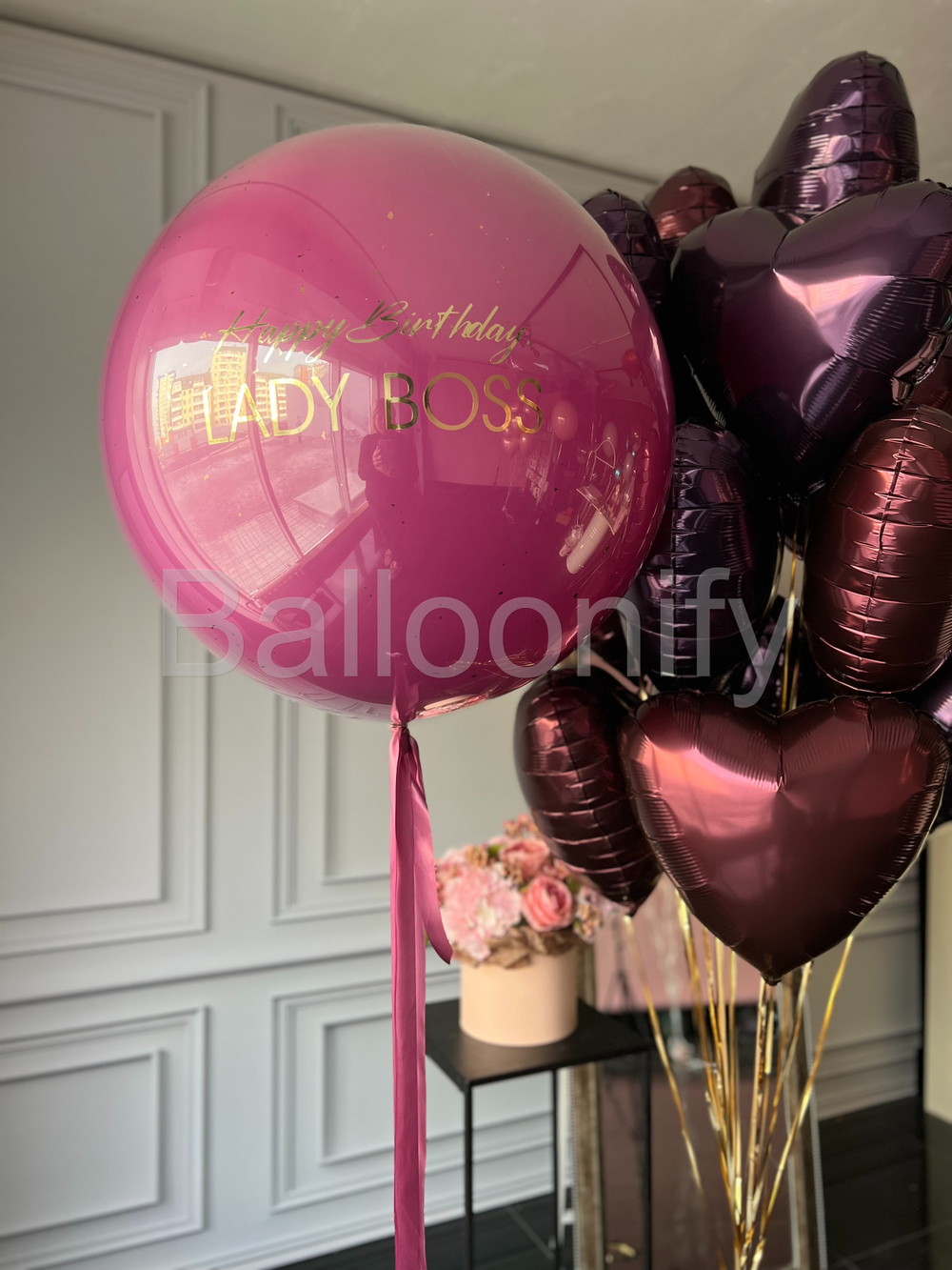Набор шаров "Леди Босс" с фонтаном