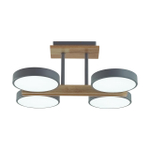 8031/72CL LEDIO LN26 345 серый, дерево/металл/акрил Потолочный светильник LED 72W 3000/4000/6000К 220V PLATO