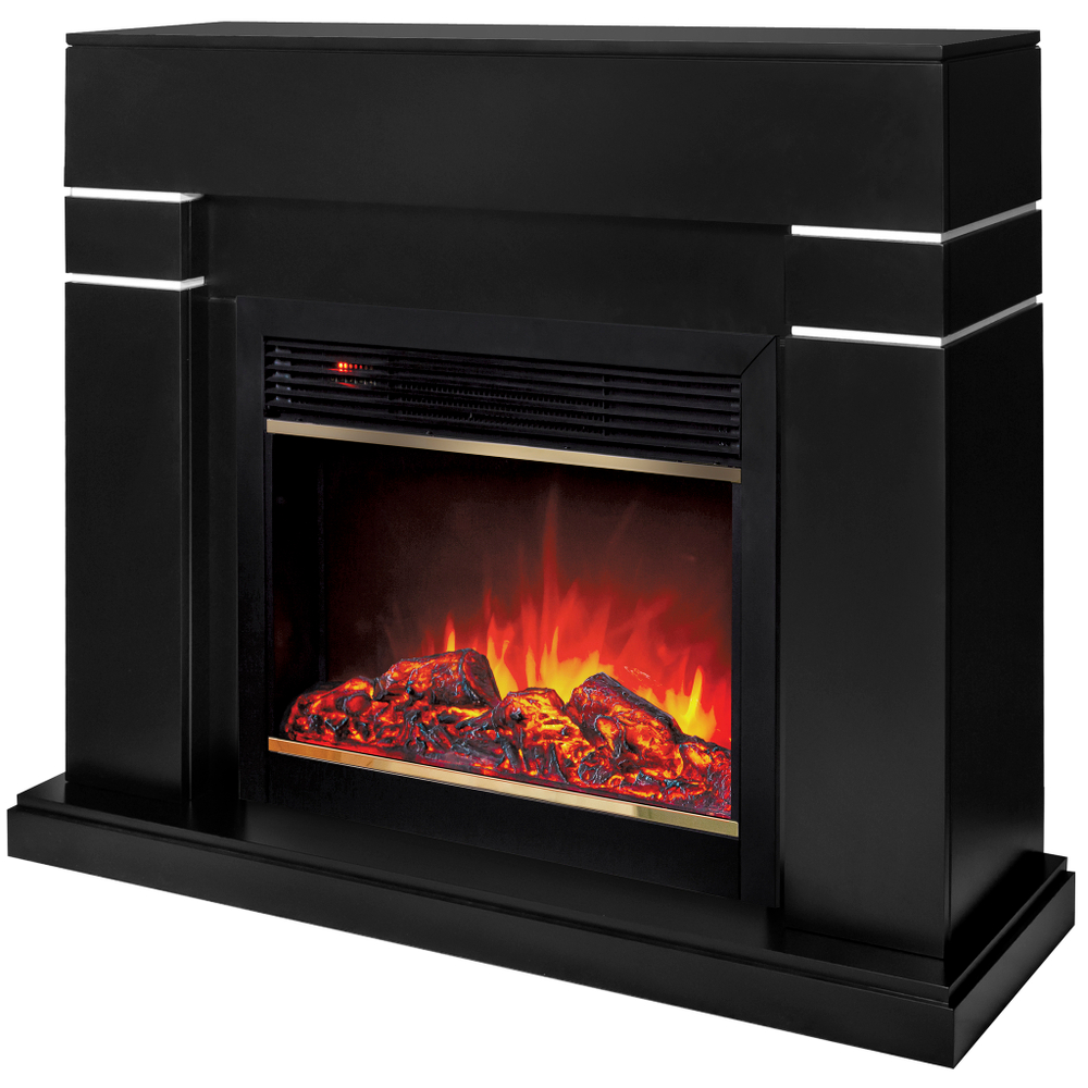 Каминокомплект Real Flame Lindelse 26 BLM с очагом Moonblaze Deluxe Brass