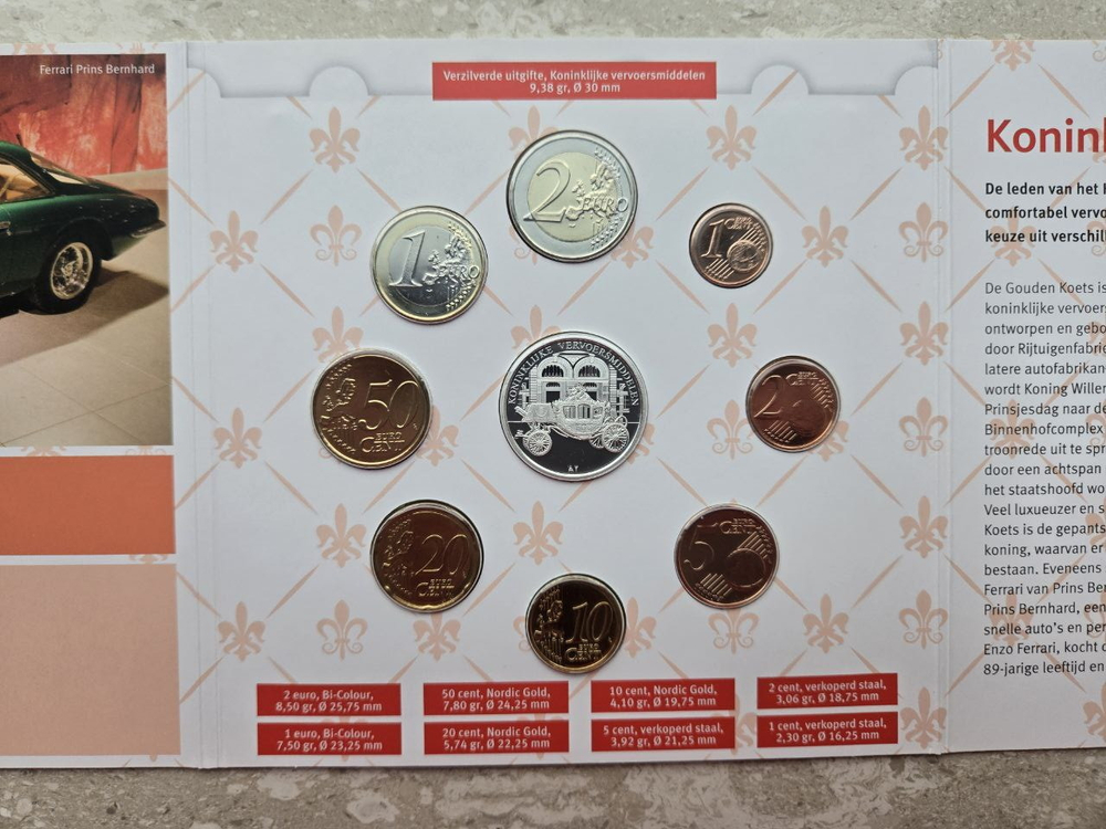 Netherlands 2016 BU Theme Set – Royal Means of Transport