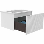 Тумба с раковиной La Fenice Terra 60 бежевая матовая