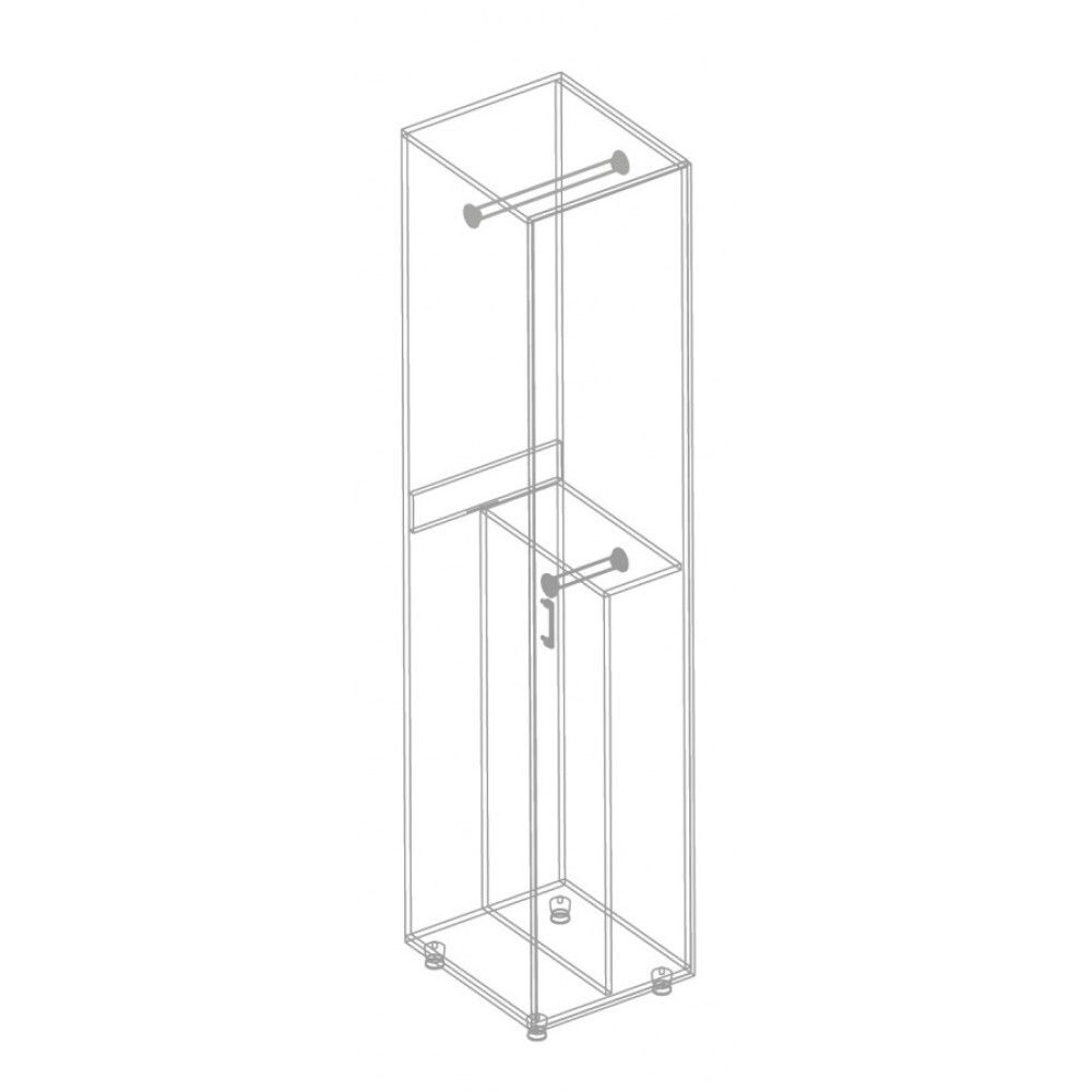 Пенал 1-ств со штангой, МС "Анита", (Винтерберг)