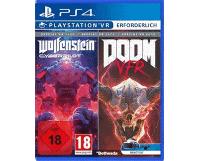 VR Pack Wolfenstein Cyberpilot + Doom VFR (PS4) NEW