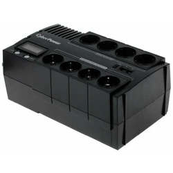 CyberPower BR1000ELCD ИБП {Line-Interactive, 1000VA/600W USB/RJ11/45/USB charger A  (4+4 EURO), 12В/9 Ач х 1}